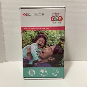 Infant CPR Anytime Kit American Heart Association DVD Training Baby Manikin